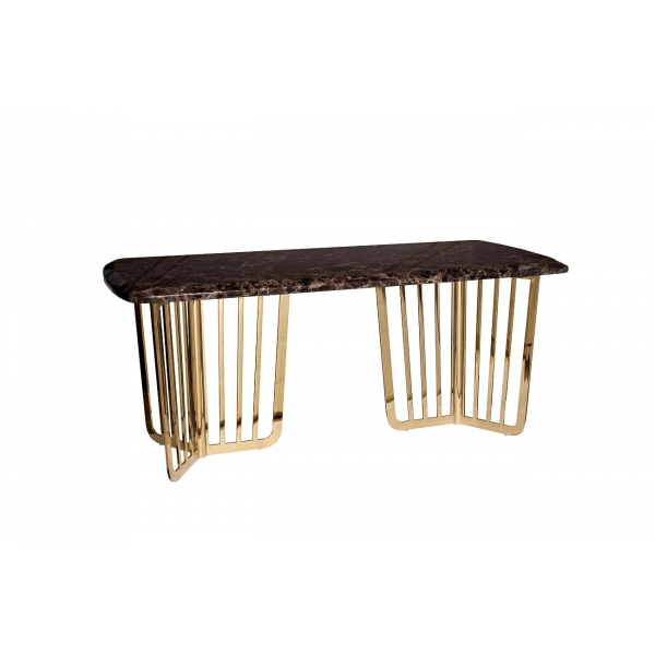 33FS-DT1800-PG Стол обеденный Dark Emperador  180*90*76,2 см