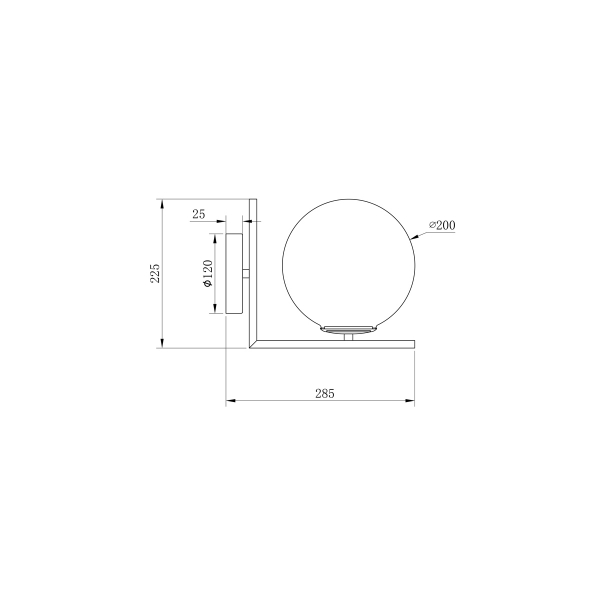 K2KW-825BR Бра 20*28*25см