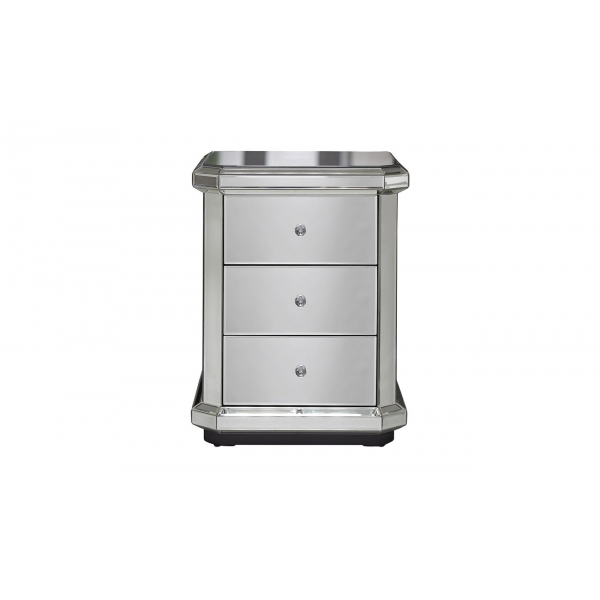 KFC882 Тумба прикроватная зеркальная 50*43*65см