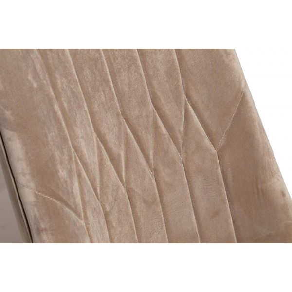 48MY-3526 PEG Стул простроченный велюр жемчужно-сер. 56*65*101см