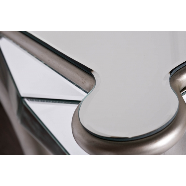 KFC665 Консоль зеркальная 2 ящика 132*45*82см