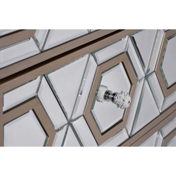 KFG044 Тумба зеркальная 3 ящика  46*42*66см