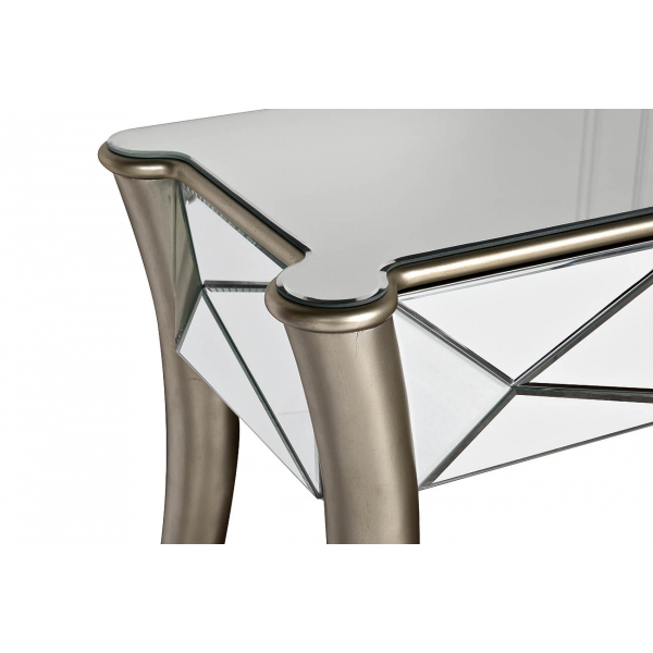 KFC665 Консоль зеркальная 2 ящика 132*45*82см