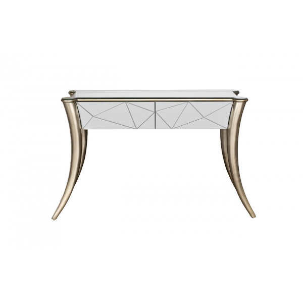 KFC665 Консоль зеркальная 2 ящика 132*45*82см