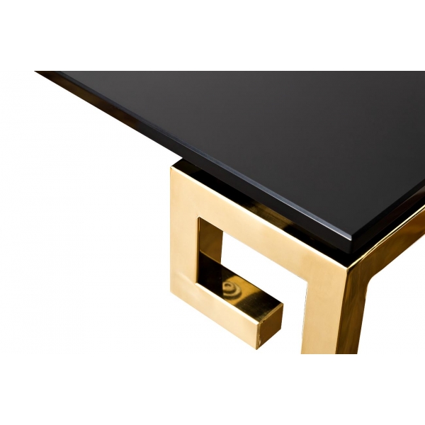 13RXC3049-GOLD Консоль черное стекло/золото 120*40*78см