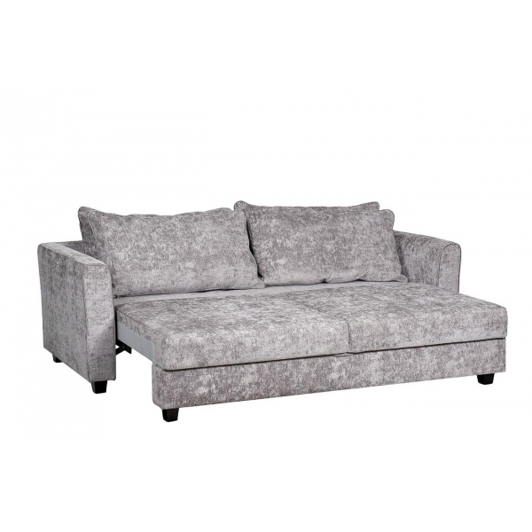 Диван Marco трехмест. раскл., шенилл серый All12 225*102*92см