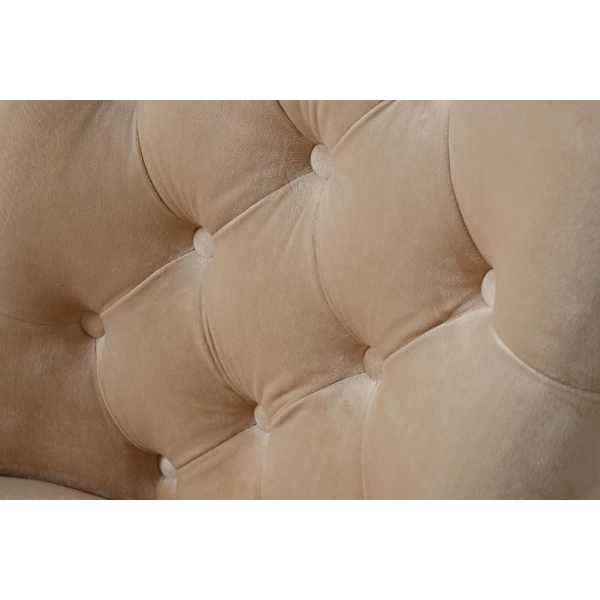 76AR-6210GOLD-BG Стул велюр бежевый/матовое золото 65*61*93см