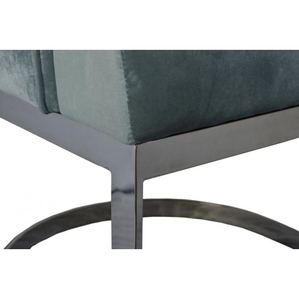 76AR-6210-MT Стул велюр мятный/темный хром 65*61*93см