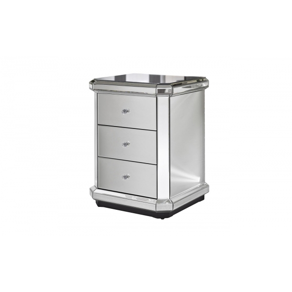 KFC882 Тумба прикроватная зеркальная 50*43*65см