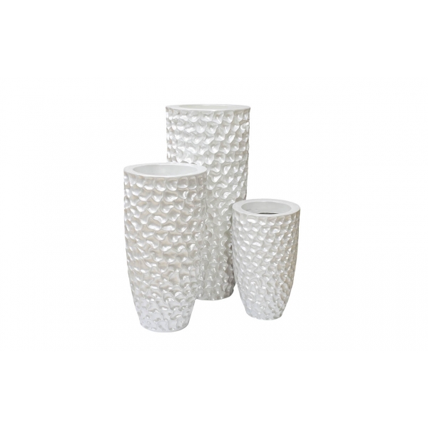 ZS-C785-34 Кашпо 36*36*86см цвет жемчужно-белый