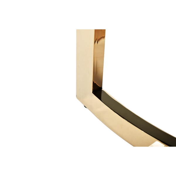 47ED-ET062GOLD Стол журнальный темн.стекло/золото d60*55см