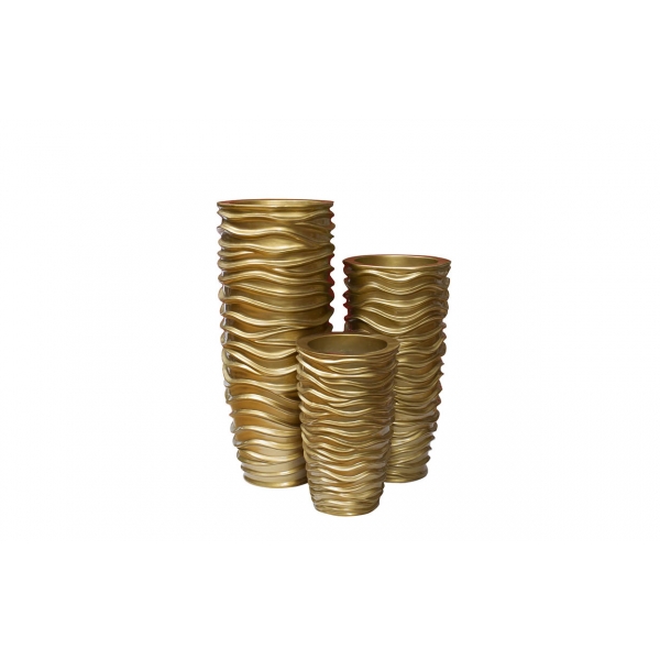 ZS-C845-26 Кашпо 32*32*65см цвет золото