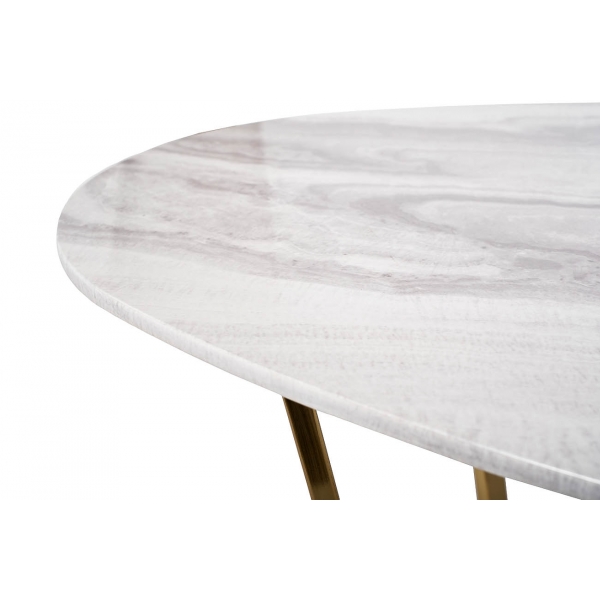 30B-855-1 Стол журнальный овальный 120*65*41см