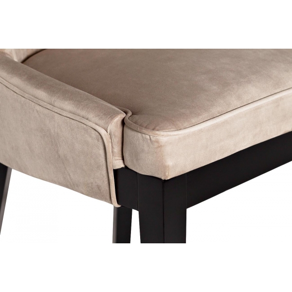 48MY-3526 PEG Стул простроченный велюр жемчужно-сер. 56*65*101см