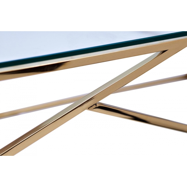 GY-CST2051214GOLD Консоль прозрачное стекло/золото30*115*78см