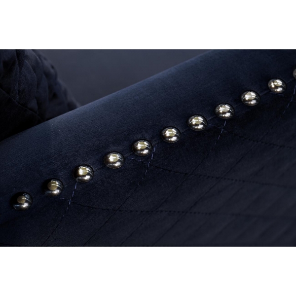 Диван-Кушетка Sorrento правая велюр т.синий Bel18 180*98*88см