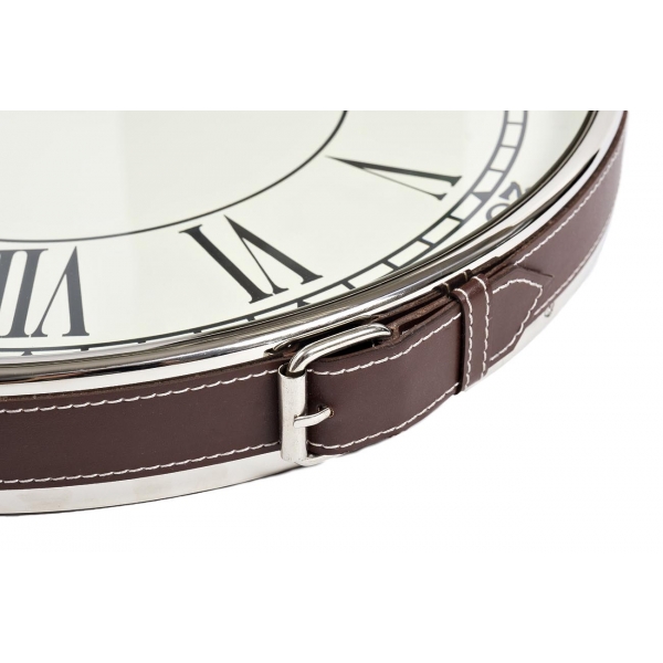 79MAL-5673-70NI Часы настенные на подвесе цвет хром d41см