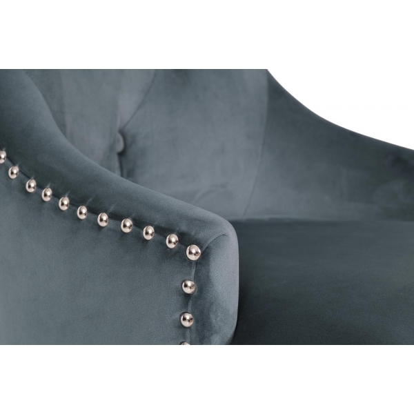 Стул 236 велюр бирюзовый Riv87 63*56*98см