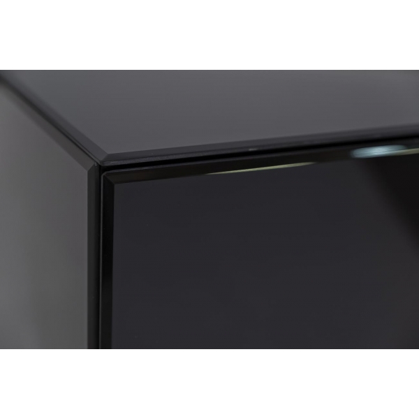 KFG059 Тумба c  2-мя ящиками черная/золото 55*40*58см