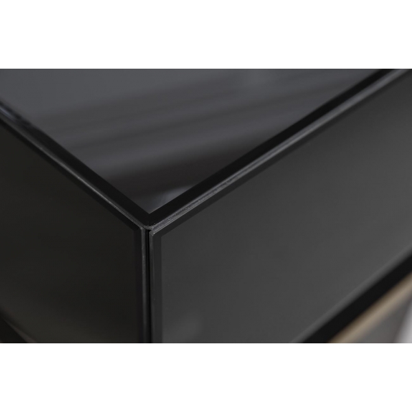 KFG058 Консоль черная 2 ящика  120*42*77см