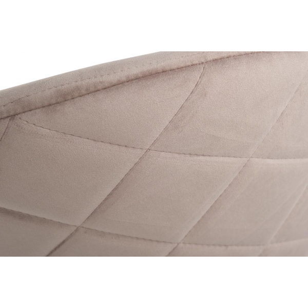 30C-301-1G BG Стул велюр бежевый, мет.ножки 50*53*77см