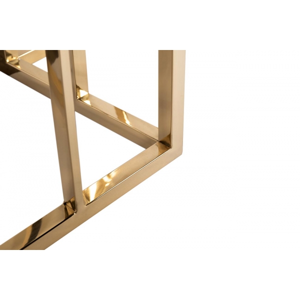 13RXC3102-GOLD Консоль стекло черн./золото 120*40*78см