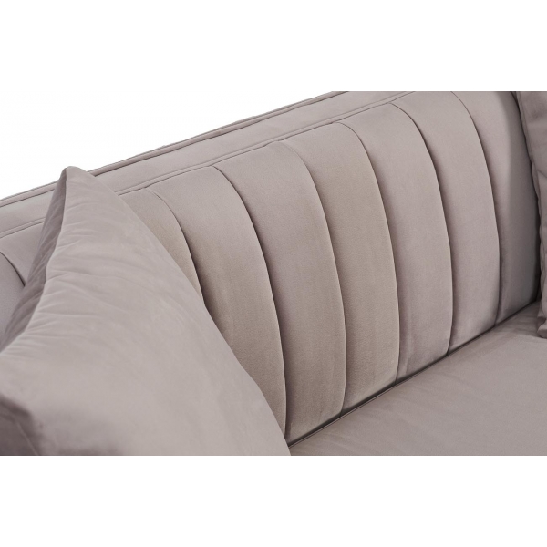 Диван Paolo двухместн.раскл. велюр беж. Bel16 182*90*78см,2 под.