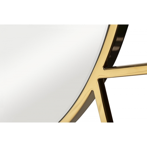 KFG082 Зеркало круглое в металл. раме цвет золото d91,5см