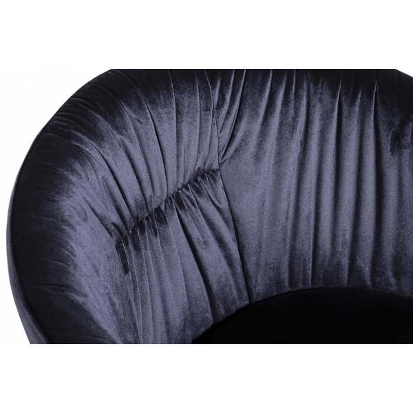 GY-DC8173-DB Стул велюр темно-синий/хром 53*62*83см