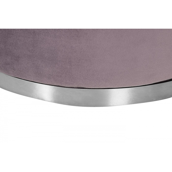 Кресло Verona вращающееся, велюр лиловый Bel13/хром 70*77*80см