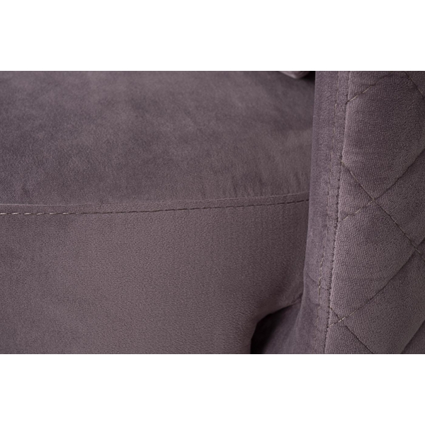 Кресло Verona вращающееся, велюр лиловый Bel13/хром 70*77*80см