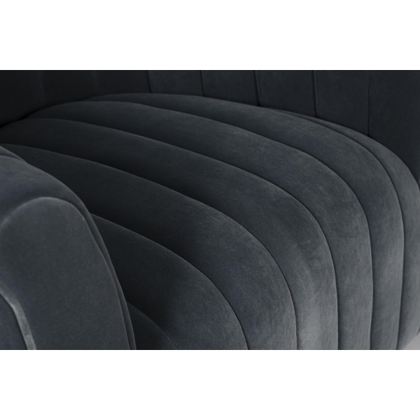 48MY-W2588 LTB GO Кресло вращающееся велюр голубой 77*76*83см