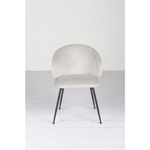 30C-1230 BGE Стул велюр серый 55*56*78см