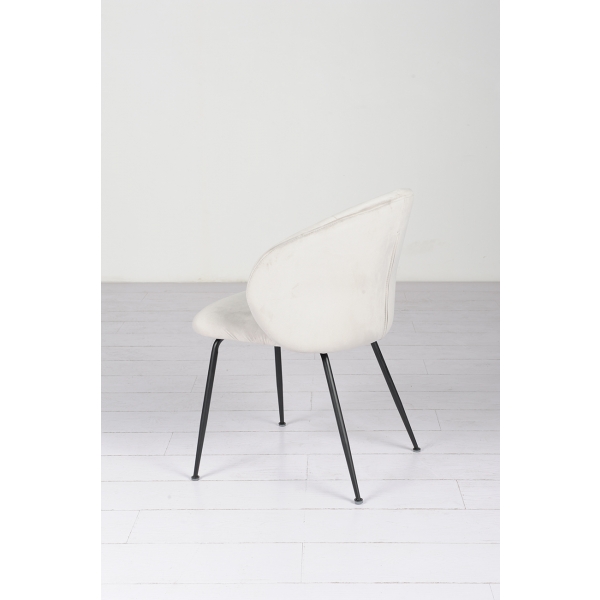 30C-1230 BGE Стул велюр серый 55*56*78см