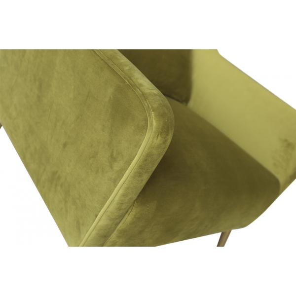 87YY-1914 OLV Кресло велюр оливковый 69*89*91см с  подушкой