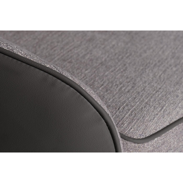 30C-DX-1913 BGE Стул серая рогожка 57*66*85 см, спинка экокожа