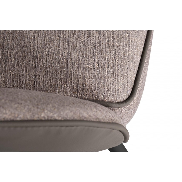 30C-DX-1913 BGE Стул серая рогожка 57*66*85 см, спинка экокожа