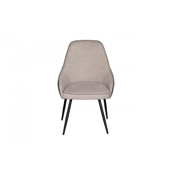 30C-DX-1913 BGE Стул серая рогожка 57*66*85 см, спинка экокожа