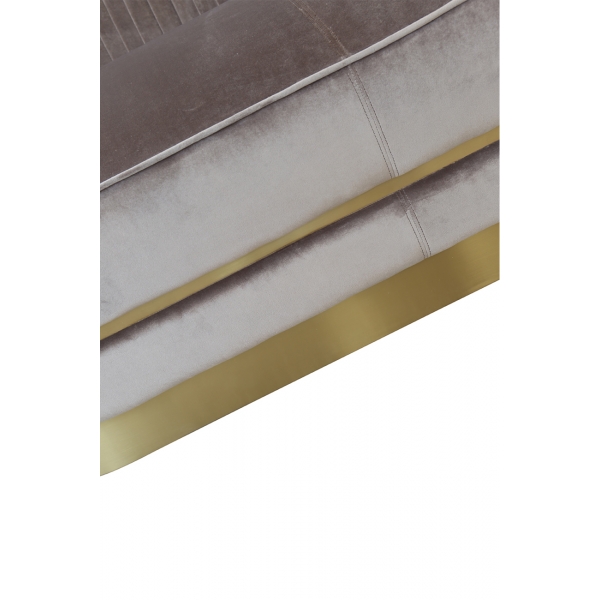 87YY-1890-2 BRN Диван двухместный велюр серо-коричн. 156*91*83см