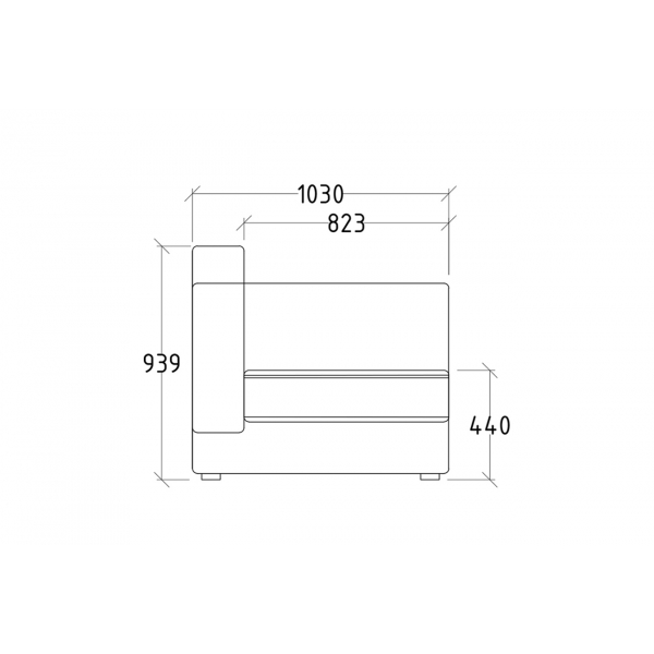 Диван Mores(K) трехместный раскладной с кантом 3 кат.