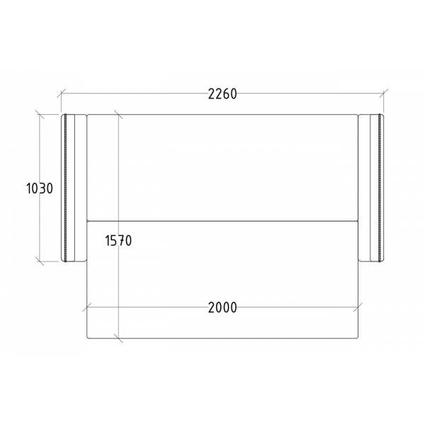 Диван Mores(K) трехместный раскладной с кантом 3 кат.