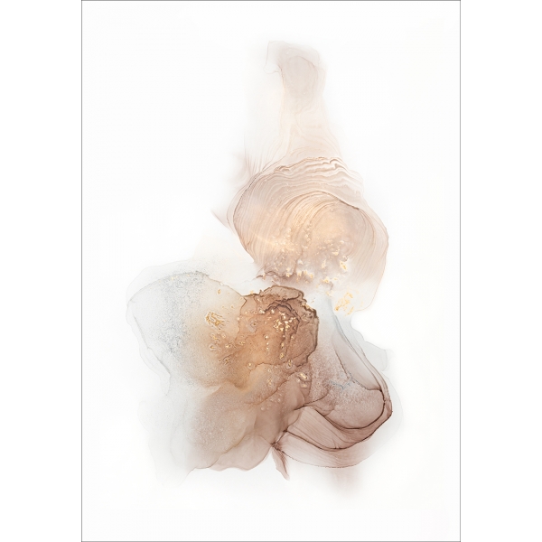 89VOR-AQUARELLE4 Холст "Лик нежности" 70*100 см, багет золото