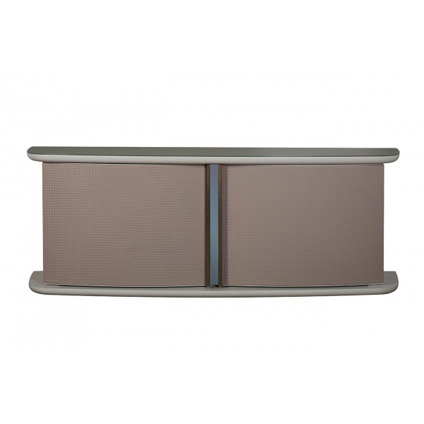 58DB-CH19263 Комод Bel Air плетеная экокожа/стекло 220*50*79см
