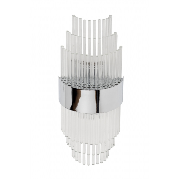 92EL-YG59021S-2W Бра хром, стекло прозр. 20*10*h.50см