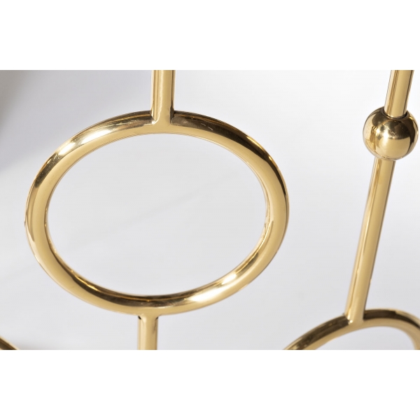 GY-CST8040GOLD Консоль стекло черн/золото 78*40*77см