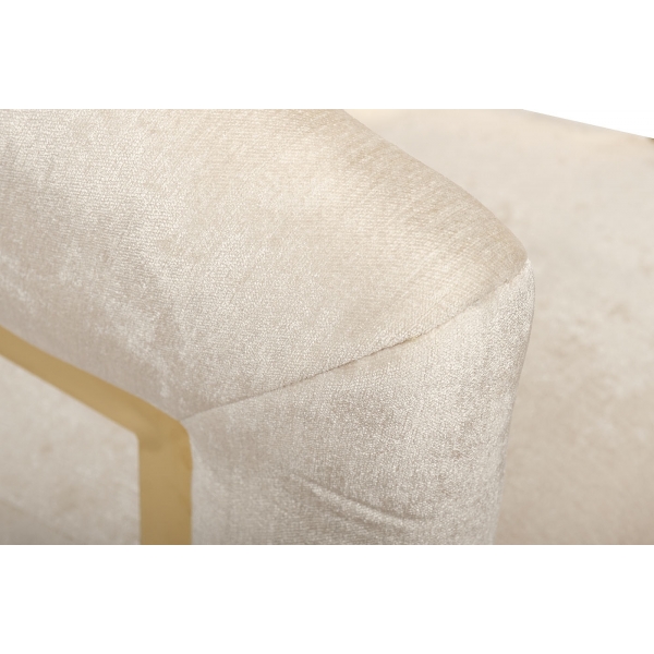 GY-DC8386GOLD-CR Стул велюр кремовый/золото 67*66*85см