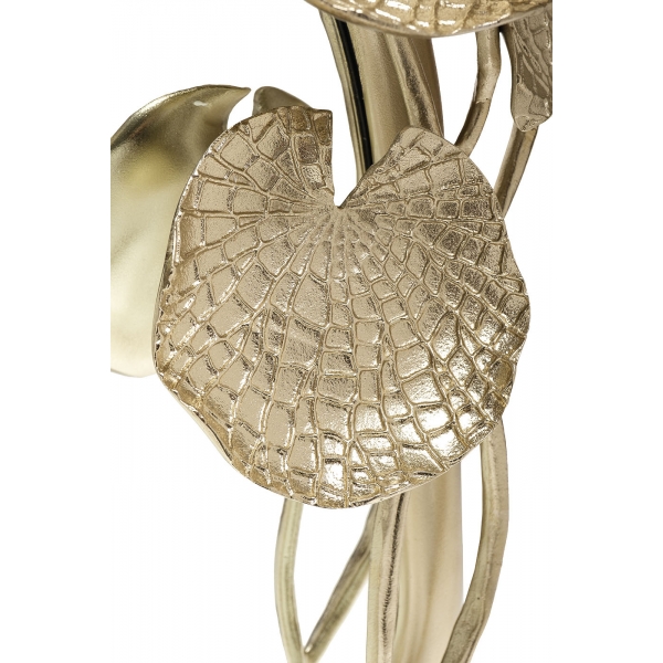 69-817051 Зеркало "Флора" рама металлич. цвет зол. 73,5*13*76см