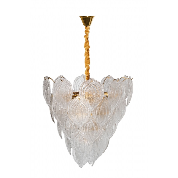 92EL-YG18498-10P Люстра латунь, стекло D.58*H.57см