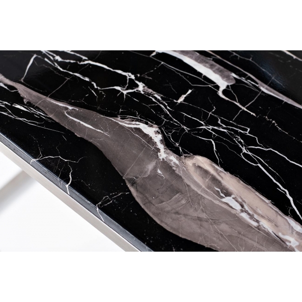 47ED-CST026 Консоль Nero Oriental чер.мрам/мат.хром 120*40*78см