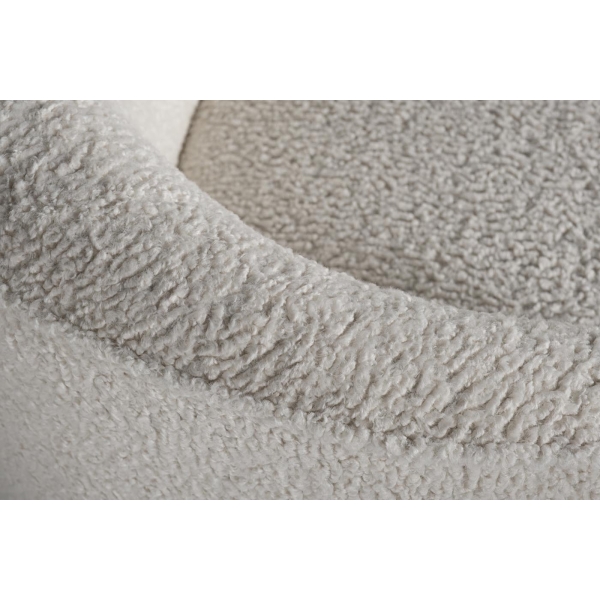 48MY-1289-L CRE Диван двухместный иск.каракуль крем.181*87*71см